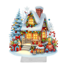 Load image into Gallery viewer, Christmas Acrylic Special Shape House Desktop Diamond Art Kits for Home Decor
