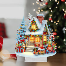 Load image into Gallery viewer, Christmas Acrylic Special Shape House Desktop Diamond Art Kits for Home Decor