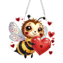 Load image into Gallery viewer, Acrylic Special Shape Love Bee 5D DIY Diamond Painting Hanging Pendant