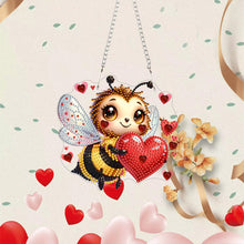 Load image into Gallery viewer, Acrylic Special Shape Love Bee 5D DIY Diamond Painting Hanging Pendant