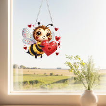 Load image into Gallery viewer, Acrylic Special Shape Love Bee 5D DIY Diamond Painting Hanging Pendant