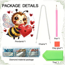 Load image into Gallery viewer, Acrylic Special Shape Love Bee 5D DIY Diamond Painting Hanging Pendant