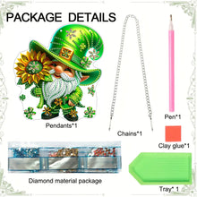 Load image into Gallery viewer, Acrylic Special Shape Sunflower Gnome 5D DIY Diamond Painting Dots Pendant