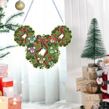 Load image into Gallery viewer, Acrylic 2D Flat DIY Mickey Mouse Wreath DIY Diamond Painting Set Diamond Art Kit