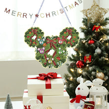 Load image into Gallery viewer, Acrylic 2D Flat DIY Mickey Mouse Wreath DIY Diamond Painting Set Diamond Art Kit