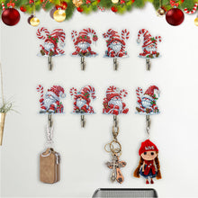 Load image into Gallery viewer, 8Pcs Christmas Gnome Diamond Art Hanging Hooks Diamond Painting Hooks DIY Crafts
