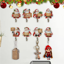 Load image into Gallery viewer, 8Pcs Christmas Santa Claus Diamond Art Hanging Hooks DIY Diamond Painting Hooks
