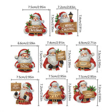 Load image into Gallery viewer, 8Pcs Christmas Santa Claus Diamond Art Hanging Hooks DIY Diamond Painting Hooks