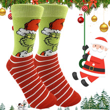 Load image into Gallery viewer, Green Monster Socks Comfortable Unisex Christmas Socks Party Supplies