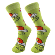 Load image into Gallery viewer, Green Monster Socks Comfortable Unisex Christmas Socks Party Supplies