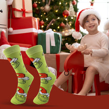 Load image into Gallery viewer, Green Monster Socks Comfortable Unisex Christmas Socks Party Supplies
