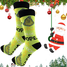 Load image into Gallery viewer, Green Monster Socks Comfortable Unisex Christmas Socks Party Supplies