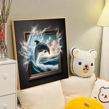 Load image into Gallery viewer, 3D Jumping Dolphins 40*40CM(Canvas) Full Round Drill Diamond Painting