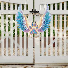 Load image into Gallery viewer, Acrylic Special Shape Winged Dog Paw DIY Diamond Art Pendant Kit for Wall Window