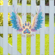 Load image into Gallery viewer, Acrylic Special Shape Winged Dog Paw DIY Diamond Art Pendant Kit for Wall Window