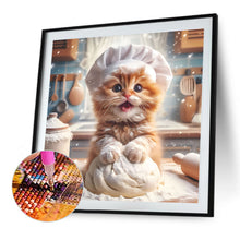Load image into Gallery viewer, Cute Cat 40*40CM(Canvas) Full Round Drill Diamond Painting