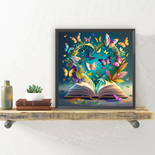 Load image into Gallery viewer, Butterfly Book 30*30CM(Canvas) Full Round Drill Diamond Painting