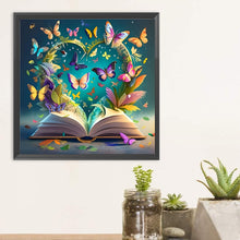 Load image into Gallery viewer, Butterfly Book 30*30CM(Canvas) Full Round Drill Diamond Painting