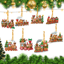 Load image into Gallery viewer, 8Pcs Acrylic Special Shaped Christmas Theme Diamond Painting Hanging Decorations