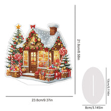 Load image into Gallery viewer, Christmas Acrylic 2D Flat Print Snow House DIY Desktop Diamond Art Kits for Adults