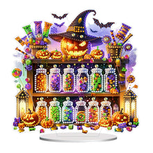 Load image into Gallery viewer, Acrylic Halloween Witch Reagent Table Top Diamond Painting Ornament Kits