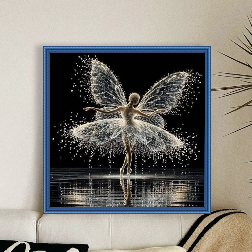 Ballet Girl - Full 11CT Counted Cross Stitch 45x45CM - Huacan