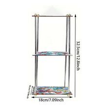 Load image into Gallery viewer, 3 Tier Acrylic Snowman 5D DIY Diamond Painting Square Serving Tray for Table