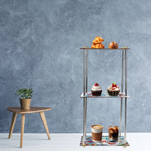 Load image into Gallery viewer, 3 Tier Acrylic Snowman 5D DIY Diamond Painting Square Serving Tray for Table