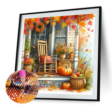Load image into Gallery viewer, Autumn Doorway Chair 40*40CM(Canvas) Full Round Drill Diamond Painting