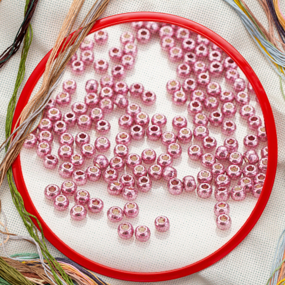 Cross Stitch Beads Needlework Mini Glass Beads for Adults Beginners (2.0MM)