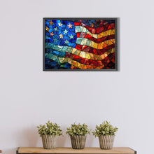 Load image into Gallery viewer, American Flag 50*35CM(Canvas) Full Round Drill Diamond Painting