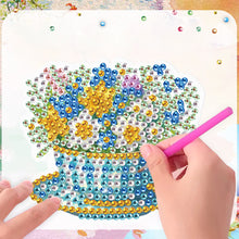 Load image into Gallery viewer, 6Pcs Flower DIY Diamond Painting Fridge Magnets Kit for Art Crafts Gift