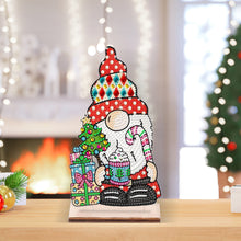 Load image into Gallery viewer, Wooden Special Shaped Cute Gnome 5D DIY Diamond Art Tabletop Decor Bedroom Decor