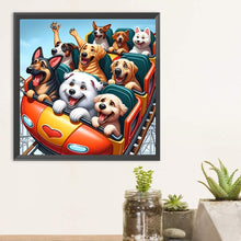 Load image into Gallery viewer, Roller Coaster Puppy 30*30CM(Canvas) Full Round Drill Diamond Painting