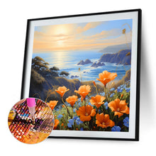 Load image into Gallery viewer, Flowers By The Sea 40*40CM(Canvas) Full Round Drill Diamond Painting