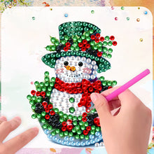 Load image into Gallery viewer, 6Pcs Acrylic Christmas Snowman Diamond Painting Fridge Stickers Diamond Magnets