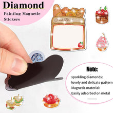 Load image into Gallery viewer, 4 Sheets Desserts Diamond Painting Art Fridge Magnet for Car Mailbox Decor