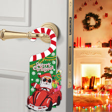 Load image into Gallery viewer, Christmas Santa Claus Diamond Painting Door Handle Hanger Sign for Home Office