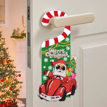 Load image into Gallery viewer, Christmas Santa Claus Diamond Painting Door Handle Hanger Sign for Home Office
