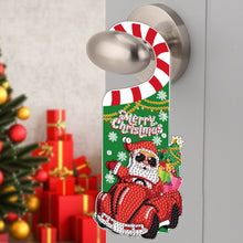 Load image into Gallery viewer, Christmas Santa Claus Diamond Painting Door Handle Hanger Sign for Home Office