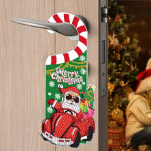Load image into Gallery viewer, Christmas Santa Claus Diamond Painting Door Handle Hanger Sign for Home Office