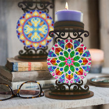 Load image into Gallery viewer, DIY Mandala Diamond Painting Candlestick Holder Kit for Home Decor Gift