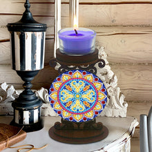 Load image into Gallery viewer, DIY Mandala Diamond Painting Candlestick Holder Kit for Home Decor Gift