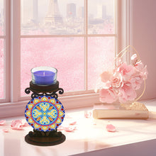 Load image into Gallery viewer, DIY Mandala Diamond Painting Candlestick Holder Kit for Home Decor Gift