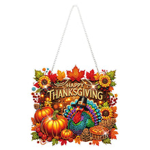 Load image into Gallery viewer, Acrylic Special Shaped Fall Thanksgiving Turkey Hanging Diamond Art Kit for Home