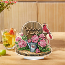 Load image into Gallery viewer, 2D Flat DIY Garden Plant Desktop Diamond Art Kits Bedroom Table Decoration