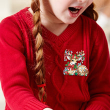 Load image into Gallery viewer, 4Pcs Acrylic Special Shaped Christmas DIY Diamond Art Brooch Kit for Women Girls