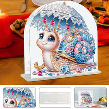 Load image into Gallery viewer, Christmas Acrylic DIY 5D Diamond Art Painting Napkin Holder Rack Set (Snail)