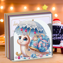Load image into Gallery viewer, Christmas Acrylic DIY 5D Diamond Art Painting Napkin Holder Rack Set (Snail)