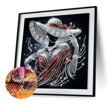 Load image into Gallery viewer, Elegant Lady 40*40CM(Canvas) Partial Special Shaped Drill Diamond Painting